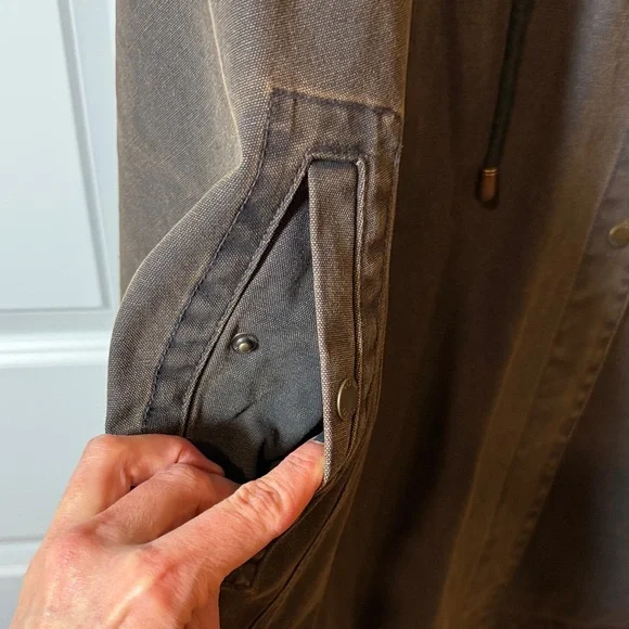 Poetry Dark Brown Hooded Cape Coat/Poncho - Picture 7 of 10